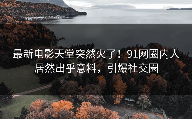 最新电影天堂突然火了！91网圈内人居然出乎意料，引爆社交圈